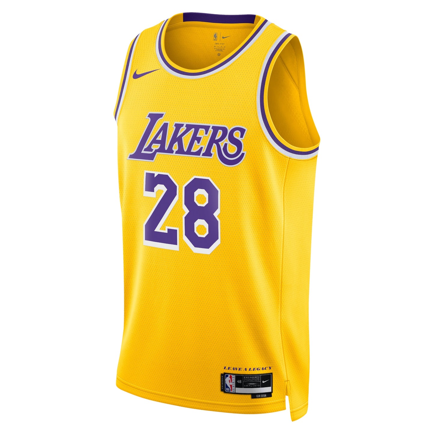 Los Angeles Lakers Nike Icon Edition Swingman Jersey - Gold - Rui Hachimura - Unisex