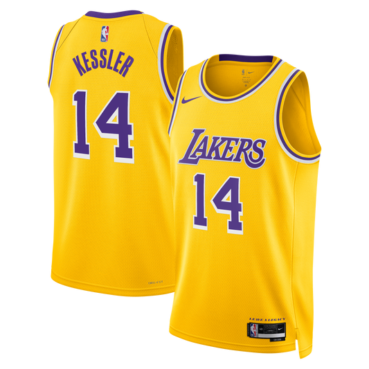 Los Angeles Lakers Nike Icon Edition Swingman Jersey - Gold - Walker Kessler - Unisex